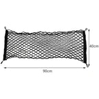 High Performance Luggage net for car, flexible luggage net, safety net with 4 hooks, Made of Nylon, Black Color