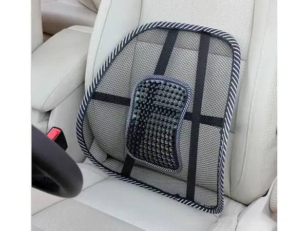 Professional Ergonomic Lumbar Support - Backrest for Chair & Car Seat, Replacement Part, Made of Metal, Black Color