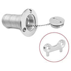 2 pcs Marine Boat Tank Cap Wrench Stainless Steel Gasoline Water Fuel Tank Filling Tool Marine Yacht Boat, Silver Color