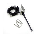 VHF Marine Antenna 156-163MHz Waterproof Rubber Mast Antenna With 5m Rg-58 Cable For Boat Sailboat Y, Stainless Steel + Rubber material