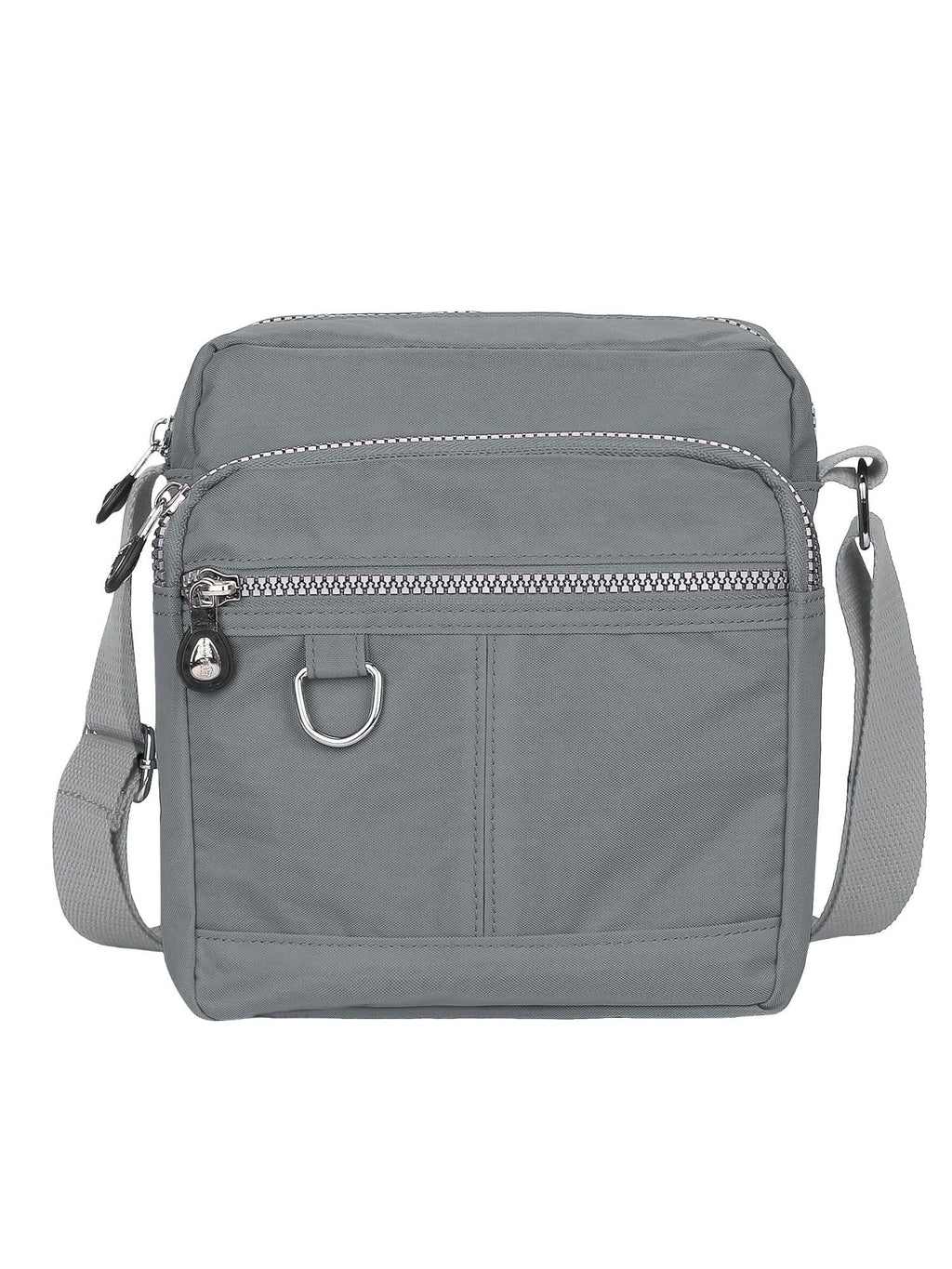 Luxtrada Casual Nylon Purse Handbag Crossbody Bag Waterproof Shoulder Bag with Zipper Pockets for Women (Black) Gray