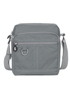 Luxtrada Casual Nylon Purse Handbag Crossbody Bag Waterproof Shoulder Bag with Zipper Pockets for Women (Black) Gray