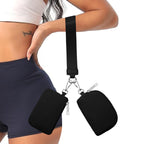 3/2/1PCS Keychain Wallet Mini Zip Around Wristlet Wallets For Women Detachable Dual Pouch Wristlet Portable Coin Purse Small Wallets For Travel Sports Outdoors Black 2PCS