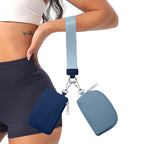 3/2/1PCS Keychain Wallet Mini Zip Around Wristlet Wallets For Women Detachable Dual Pouch Wristlet Portable Coin Purse Small Wallets For Travel Sports Outdoors Blue 2PCS