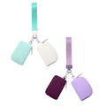 3/2/1PCS Keychain Wallet Mini Zip Around Wristlet Wallets For Women Detachable Dual Pouch Wristlet Portable Coin Purse Small Wallets For Travel Sports Outdoors G-Purple 1PCS & Mint Green 1PCS
