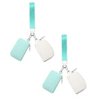 3/2/1PCS Keychain Wallet Mini Zip Around Wristlet Wallets For Women Detachable Dual Pouch Wristlet Portable Coin Purse Small Wallets For Travel Sports Outdoors Mint Green 2PCS