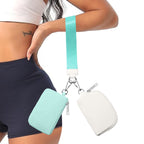 3/2/1PCS Keychain Wallet Mini Zip Around Wristlet Wallets For Women Detachable Dual Pouch Wristlet Portable Coin Purse Small Wallets For Travel Sports Outdoors Mint Green 2PCS