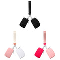 3/2/1PCS Keychain Wallet Mini Zip Around Wristlet Wallets For Women Detachable Dual Pouch Wristlet Portable Coin Purse Small Wallets For Travel Sports Outdoors Pink 1PCS & Black 1PCS & Watermelon Red 1PCS