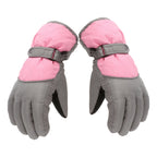 Dengjunhu Kids Winter Gloves - Snow & Ski Waterproof Youth Gloves for Boys & Girls - Insulated for Cold Weather Outdoor Play, Skiing & Snowboarding L Pink