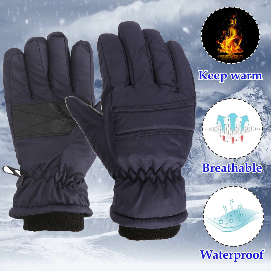 GXWEA Gloves For Kids Toddler Skis Kids Gloves Winter Gloves Thick Gloves Stretchy Warm Gloves Boys Girls 6-24 Months 7-12 Year AHA1 kids snow gloves Navy