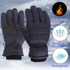 GXWEA Gloves For Kids Toddler Skis Kids Gloves Winter Gloves Thick Gloves Stretchy Warm Gloves Boys Girls 6-24 Months 7-12 Year AHA1 kids snow gloves Navy