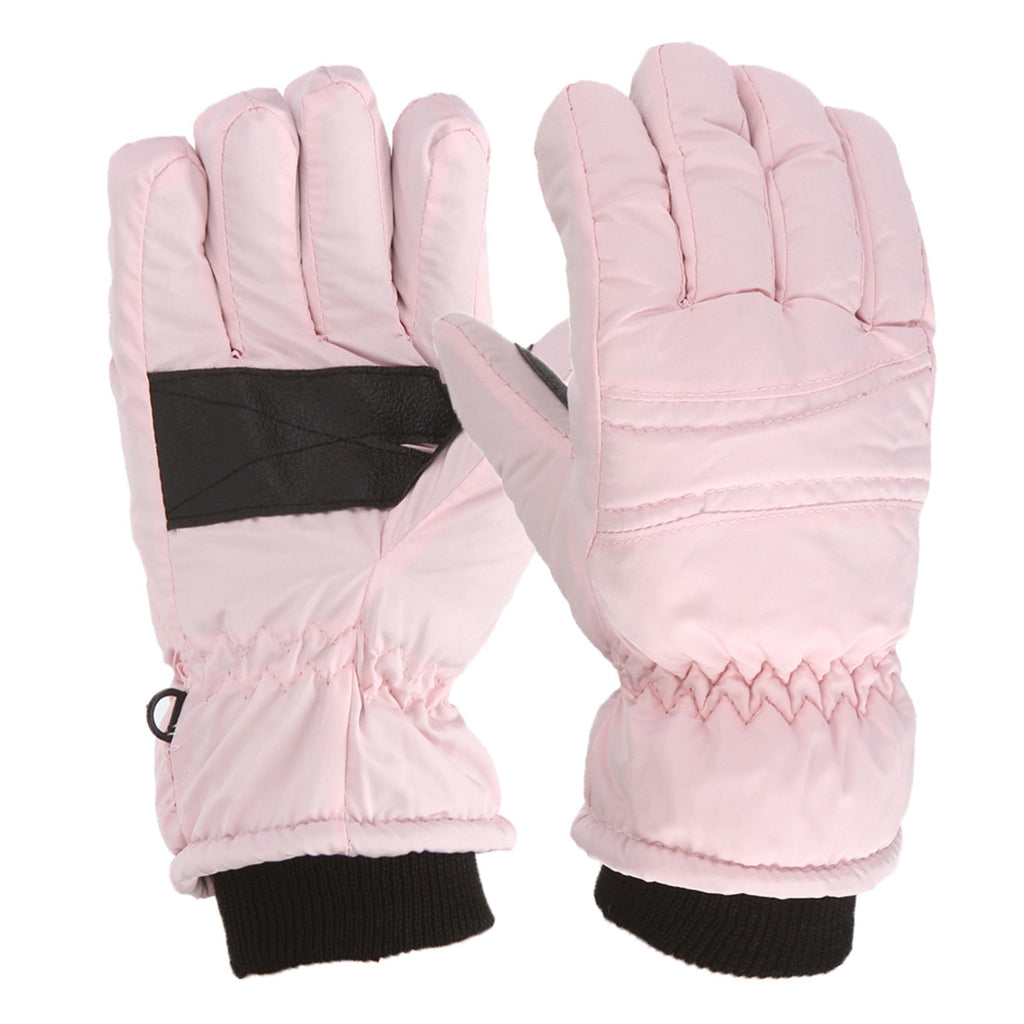 GXWEA Gloves For Kids Toddler Skis Kids Gloves Winter Gloves Thick Gloves Stretchy Warm Gloves Boys Girls 6-24 Months 4-8 Year AHA1 kids snow gloves Pink