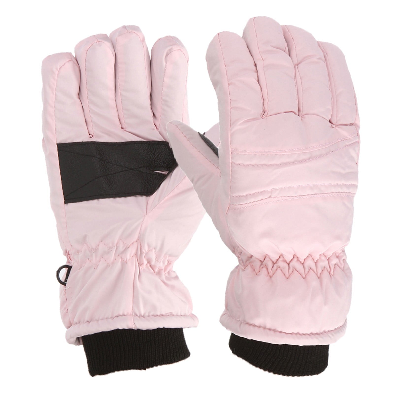 GXWEA Gloves For Kids Toddler Skis Kids Gloves Winter Gloves Thick Gloves Stretchy Warm Gloves Boys Girls 6-24 Months 4-8 Year AHA1 kids snow gloves Pink