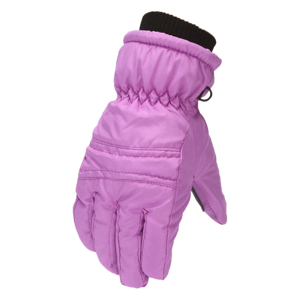 GXWEA Gloves For Kids Toddler Skis Kids Gloves Winter Gloves Thick Gloves Stretchy Warm Gloves Boys Girls 6-24 Months 4-8 Year AHA1 kids snow gloves Purple