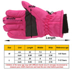 GXWEA Gloves For Kids Toddler Skis Kids Gloves Winter Gloves Thick Gloves Stretchy Warm Gloves Boys Girls 6-24 Months 7-12 Year AHA1 kids snow gloves Purple