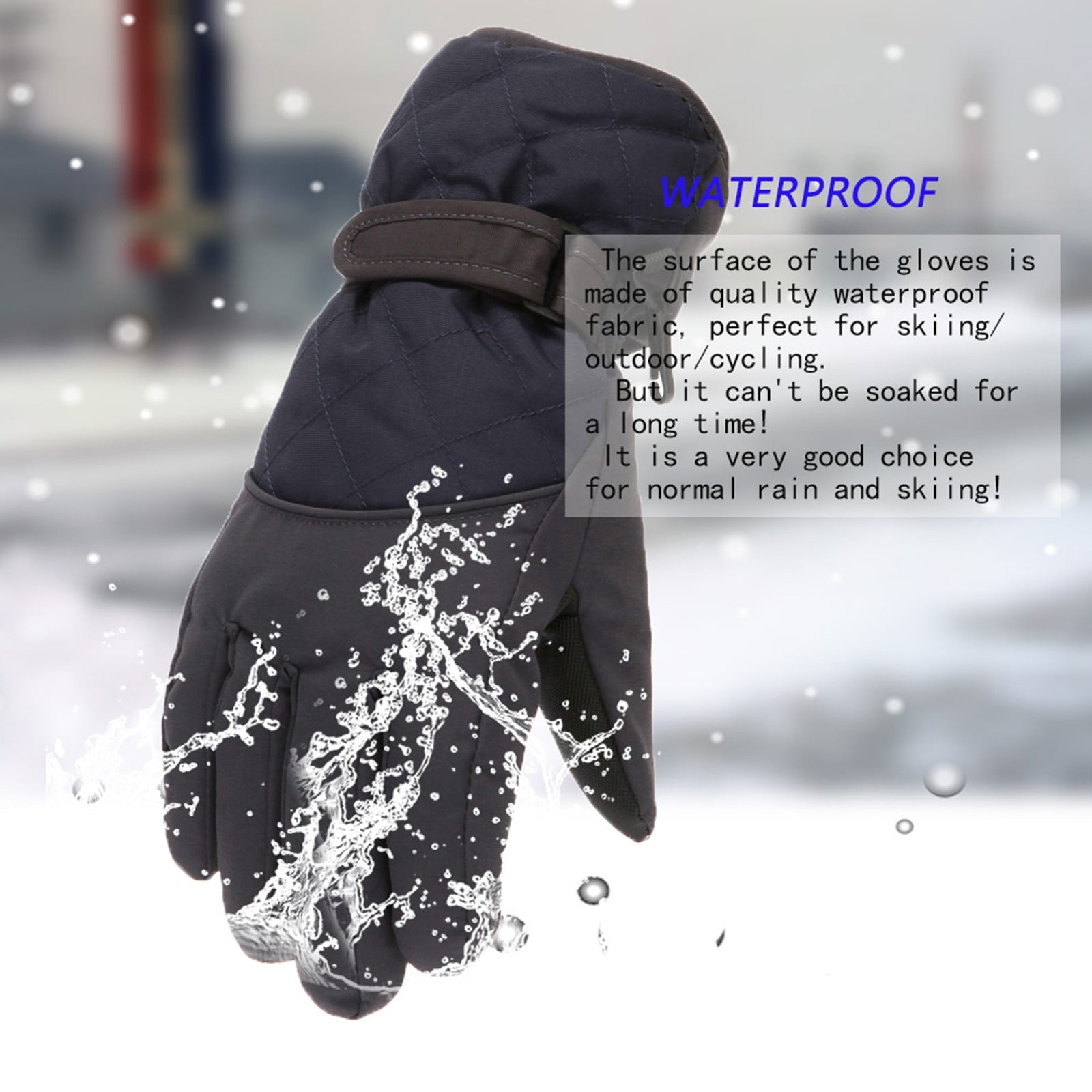 GXWEA Gloves For Kids Toddler Skis Kids Gloves Winter Gloves Thick Gloves Stretchy Warm Gloves Boys Girls 6-24 Months 6-11 Year AHA2 kids snow gloves Black