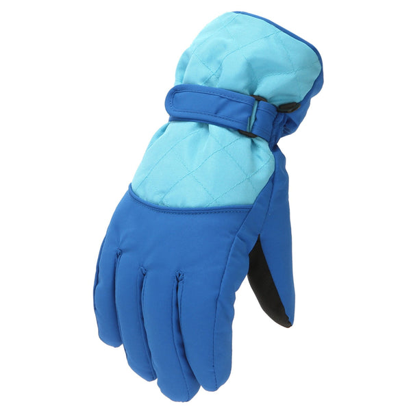 GXWEA Gloves For Kids Toddler Skis Kids Gloves Winter Gloves Thick Gloves Stretchy Warm Gloves Boys Girls 6-24 Months 10-16 Year AHA2 kids snow gloves Blue