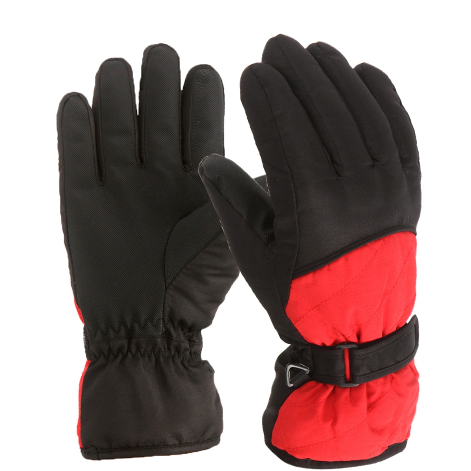 GXWEA Gloves For Kids Toddler Skis Kids Gloves Winter Gloves Thick Gloves Stretchy Warm Gloves Boys Girls 6-24 Months 10-16 Year AHA2 kids snow gloves Red
