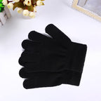 GXWEA Gloves For Kids Toddler Skis Kids Gloves Winter Gloves Thick Gloves Stretchy Warm Gloves Boys Girls 6-24 Months 5-12 years AHA3 kids snow gloves Black