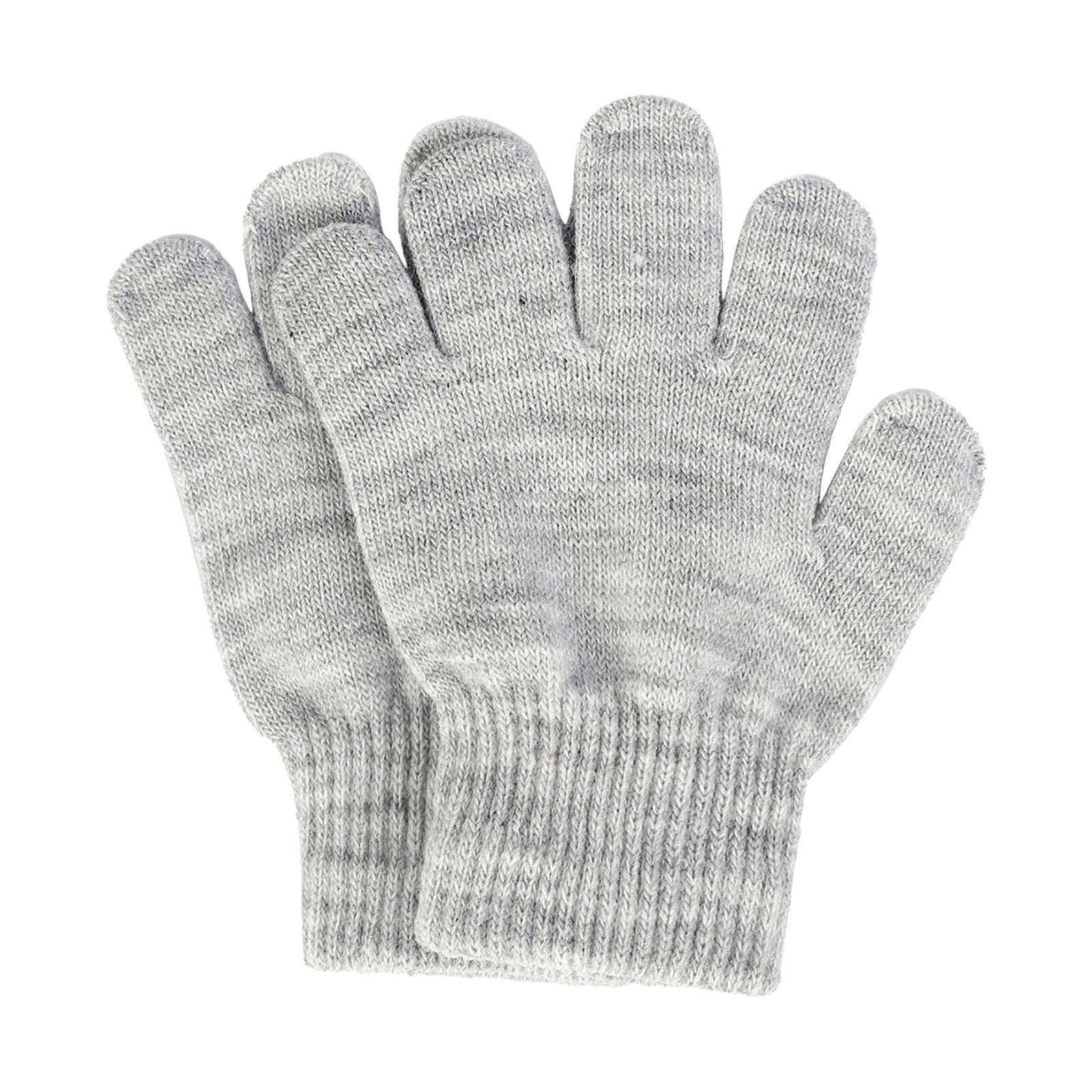 GXWEA Gloves For Kids Toddler Skis Kids Gloves Winter Gloves Thick Gloves Stretchy Warm Gloves Boys Girls 6-24 Months 5-12 years AHA3 kids snow gloves Grey