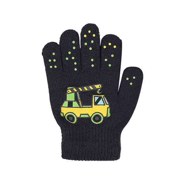 GXWEA Gloves For Kids Toddler Skis Kids Gloves Winter Gloves Thick Gloves Stretchy Warm Gloves Boys Girls 6-24 Months 5-12 years AHA4 kids snow gloves Black