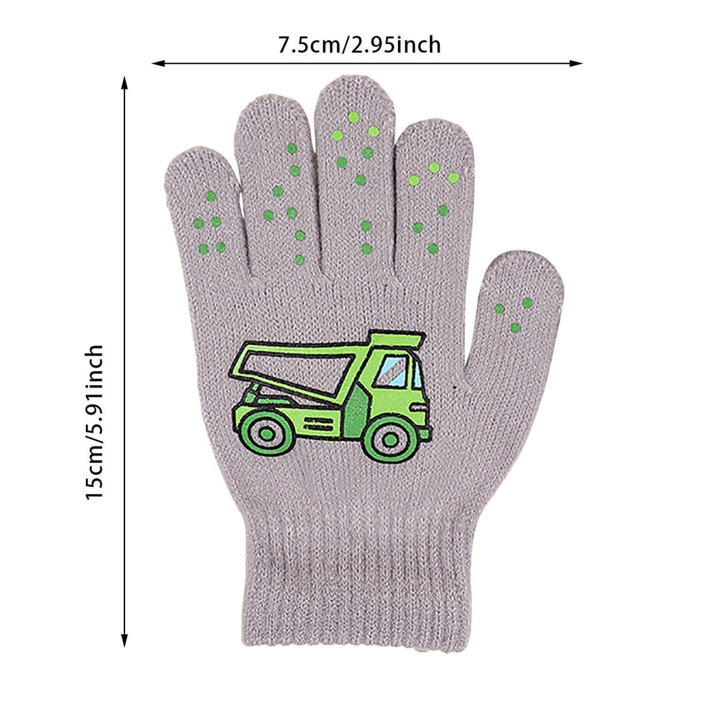 GXWEA Gloves For Kids Toddler Skis Kids Gloves Winter Gloves Thick Gloves Stretchy Warm Gloves Boys Girls 6-24 Months 5-12 years AHA4 kids snow gloves Black