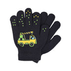 GXWEA Gloves For Kids Toddler Skis Kids Gloves Winter Gloves Thick Gloves Stretchy Warm Gloves Boys Girls 6-24 Months 5-12 years AHA4 kids snow gloves Black