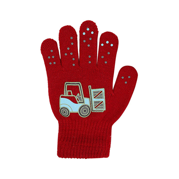 GXWEA Gloves For Kids Toddler Skis Kids Gloves Winter Gloves Thick Gloves Stretchy Warm Gloves Boys Girls 6-24 Months 5-12 years AHA4 kids snow gloves Red