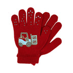 GXWEA Gloves For Kids Toddler Skis Kids Gloves Winter Gloves Thick Gloves Stretchy Warm Gloves Boys Girls 6-24 Months 5-12 years AHA4 kids snow gloves Red