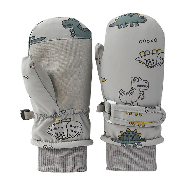 GXWEA Gloves For Kids Toddler Skis Kids Gloves Winter Gloves Thick Gloves Stretchy Warm Gloves Boys Girls 6-24 Months 2-4 Years AHA5 kids snow gloves Grey