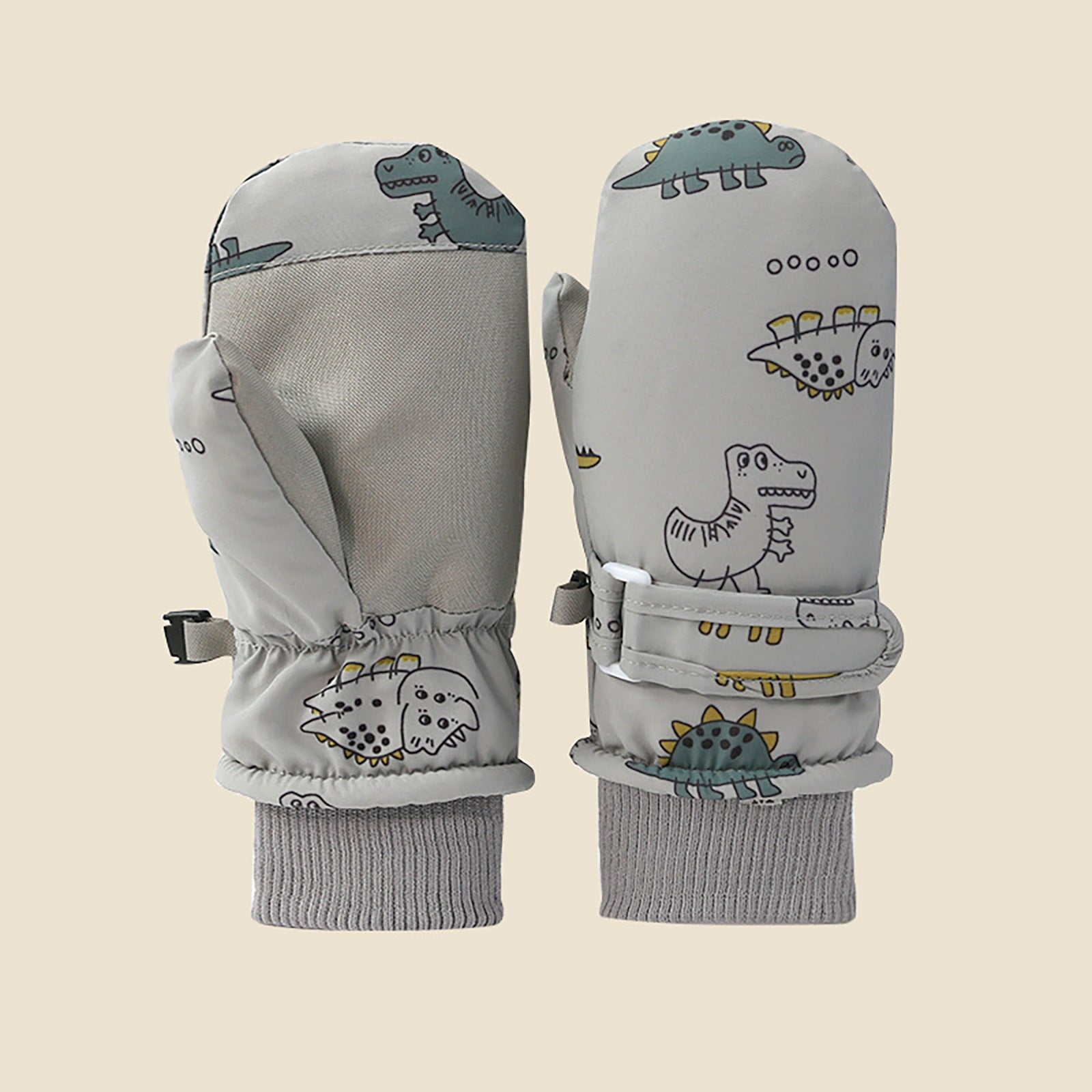 GXWEA Gloves For Kids Toddler Skis Kids Gloves Winter Gloves Thick Gloves Stretchy Warm Gloves Boys Girls 6-24 Months 2-4 Years AHA5 kids snow gloves Grey