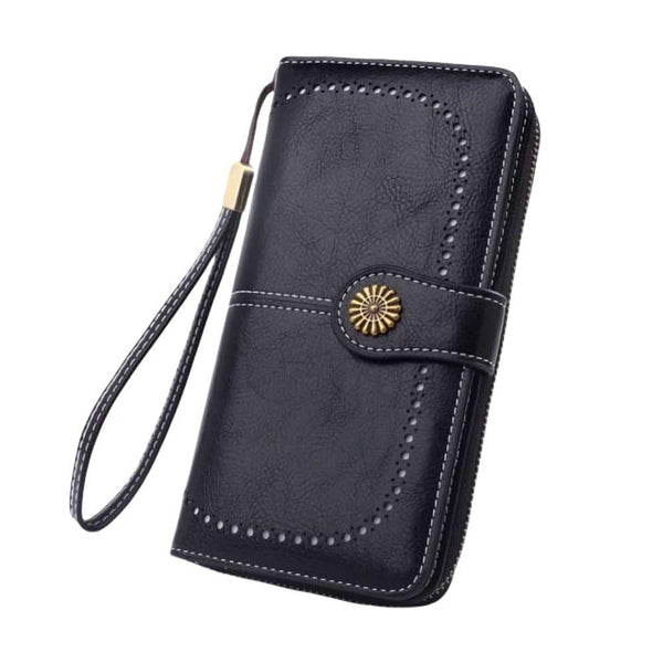 Wristlet Women's Elegant Clutch Wallet Black