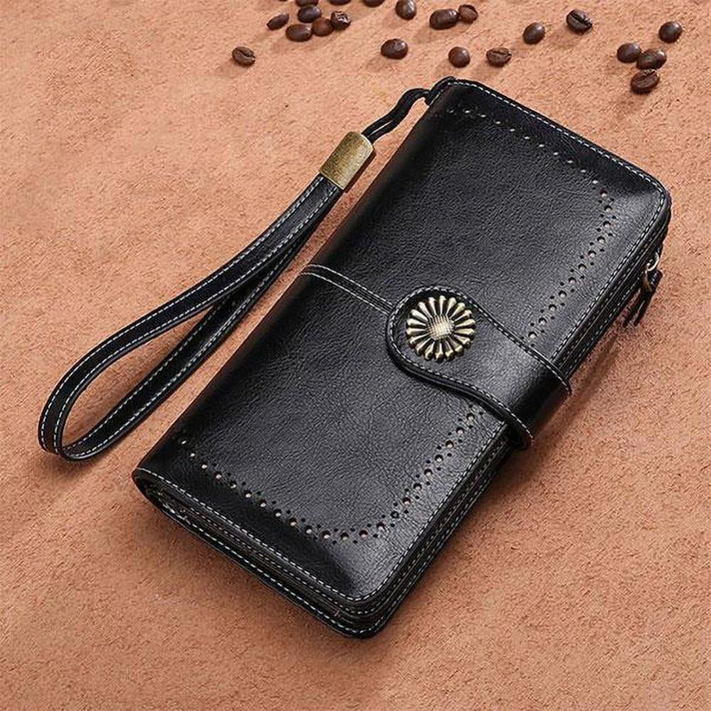 Wristlet Women's Elegant Clutch Wallet Black