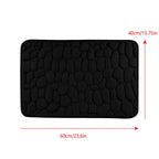 Dmlowu Bathroom Rugs - Ultra Absorbent Non-Slip Floor Bath Mat, Super Soft Shower Mat for Bath Tub, Machine Washable 16x24" (Brown) #C-Black