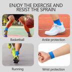 Tyidzon 3 Rolls Kinesiology Tape, 3 Colors 1 Inch x 14.8 Feet Athletic Tape, Elastic Muscle Tape, Sports Tape, Thumb, Finger, Wrist, Ankle, Knee Tape for Exercise and Daily Use Red