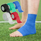 Tyidzon 3 Rolls Kinesiology Tape, 3 Colors 1 Inch x 14.8 Feet Athletic Tape, Elastic Muscle Tape, Sports Tape, Thumb, Finger, Wrist, Ankle, Knee Tape for Exercise and Daily Use Red