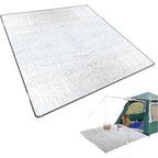 PALIFEUR Camping Mat Foam Foil Blanket for Camping Foam Pad Insulating Foil Mat Sleeping Tent Pad Thermal Mattress Mat Pad Waterproof Aluminum Camping mat Reflecting Heat as show