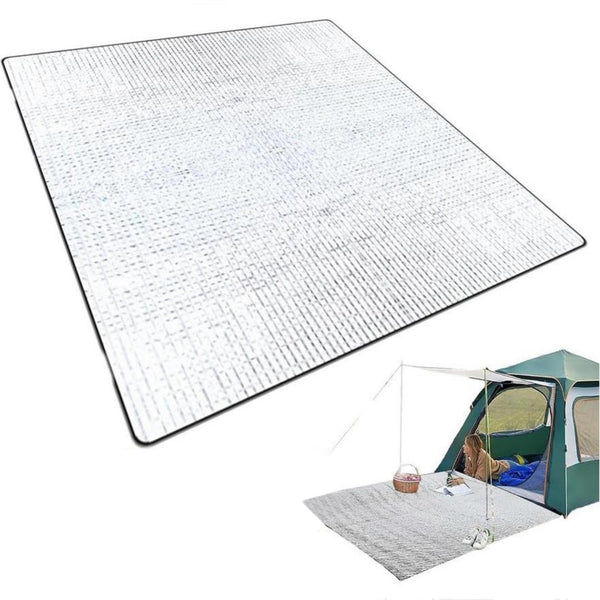 PALIFEUR Camping Mat Foam Foil Blanket for Camping Foam Pad Insulating Foil Mat Sleeping Tent Pad Thermal Mattress Mat Pad Waterproof Aluminum Camping mat Reflecting Heat as show