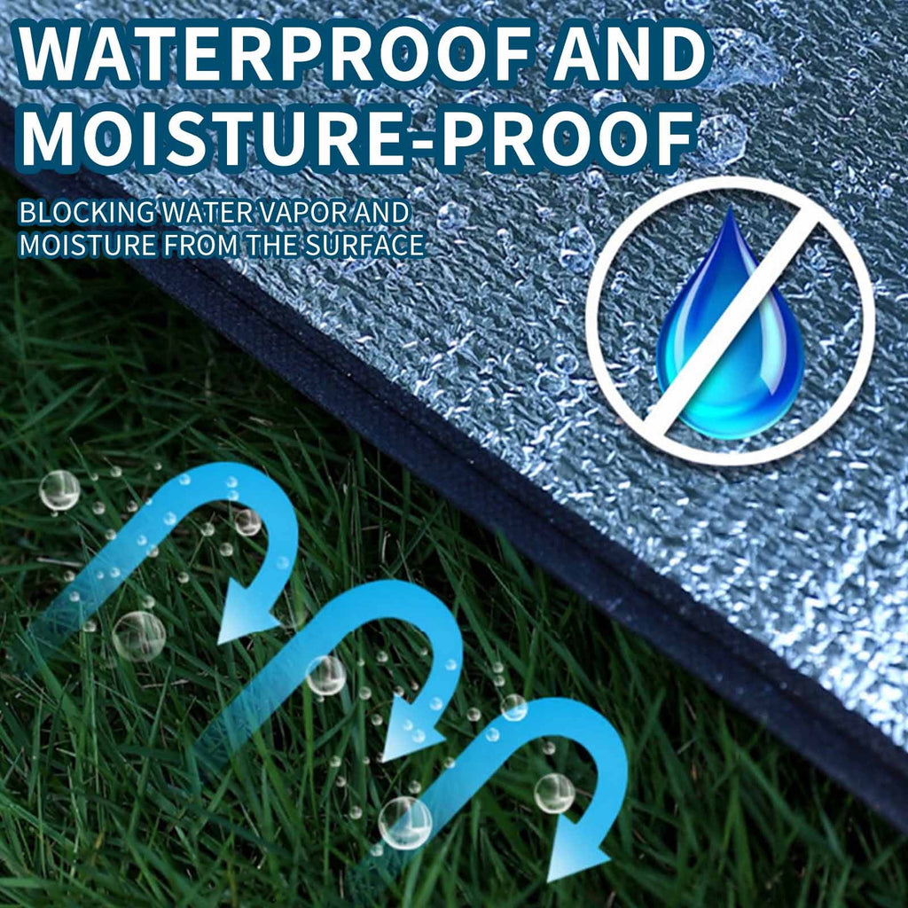 PALIFEUR Camping Mat Foam Foil Blanket for Camping Foam Pad Insulating Foil Mat Sleeping Tent Pad Thermal Mattress Mat Pad Waterproof Aluminum Camping mat Reflecting Heat as show