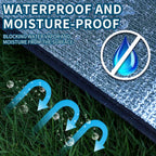 PALIFEUR Camping Mat Foam Foil Blanket for Camping Foam Pad Insulating Foil Mat Sleeping Tent Pad Thermal Mattress Mat Pad Waterproof Aluminum Camping mat Reflecting Heat as show