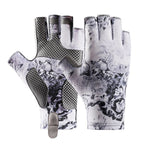Gloves Clearance! JWDX Gloves, Sun Gloves Upf 50+ Fishing Gloves Fingerless Sun Fishing Gloves Men/Women for Kayaking Hiking Paddling Driving White
