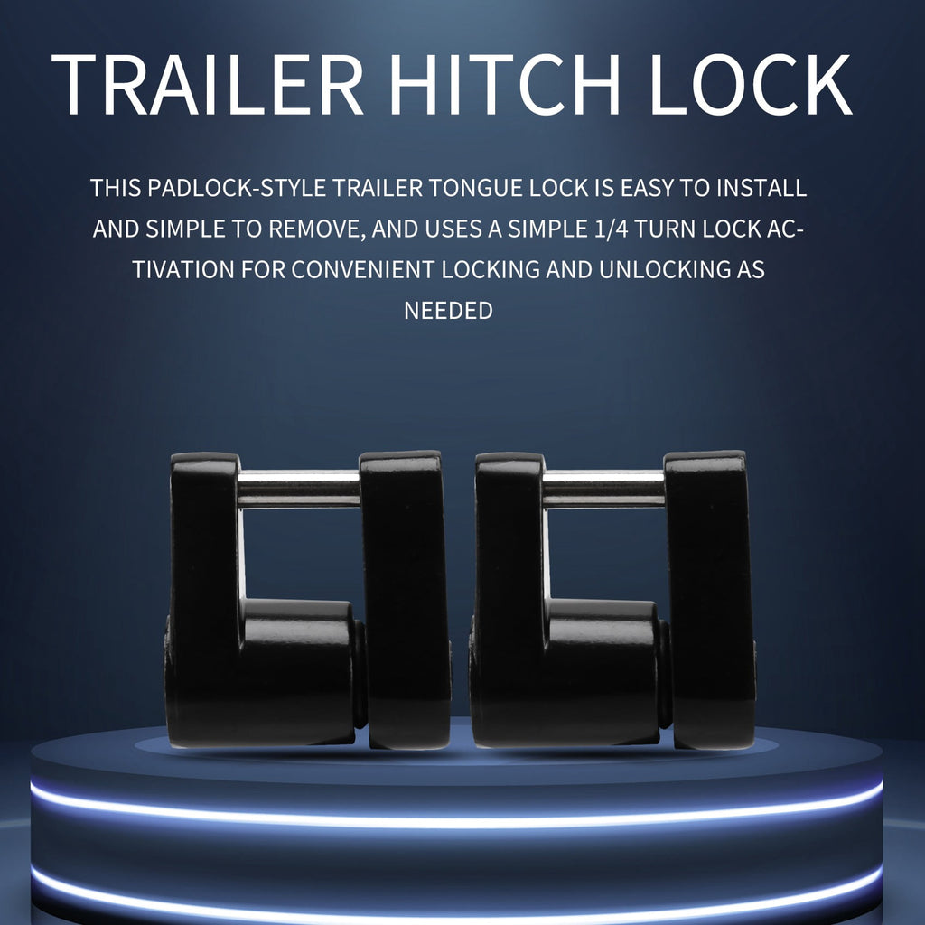 2 Set Trailer Hitch Coupler Lock Trailer Coupler Padlock 1/4 Inch Hitch Pin 3/4 Coupler Span for Truck Trailer RV Boat