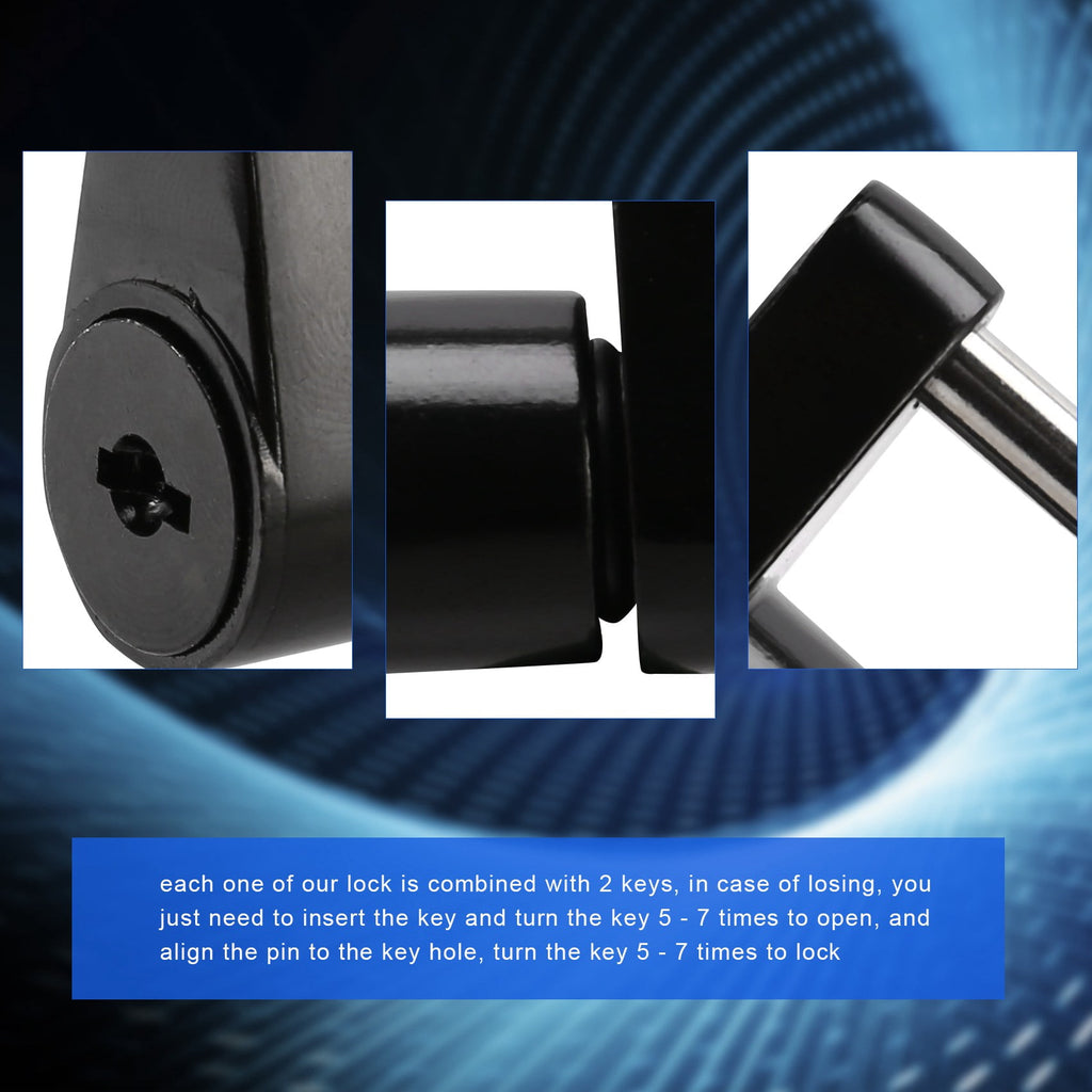 2 Set Trailer Hitch Coupler Lock Trailer Coupler Padlock 1/4 Inch Hitch Pin 3/4 Coupler Span for Truck Trailer RV Boat