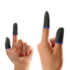 Game Finger Cots Silver Fiber Sky Blue JWDX, 1* Finger Sleeve (A Pair) 8 Pcs Anti Scratch Sensitive Screen Gaming Finger Thumb Sleeves for Enhanced Grip and on Mobile Devices One Size Red