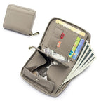 Multifunctional Wallet B JWDX, 1 Wallet Women's Wallet Rfid Blocking Mini Pocket Purse Card Holder Purse with Zipper Pocket Ladies Credit Card Holder One Size B