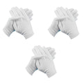 Cotton White Gloves 3Pcs Size S 3 Pairs Of Gloves 3 Pairs Of White Cotton Gloves Breathable Work Jewelry Inspection Etiquette Gloves Protective Gear S JWDX One Size A
