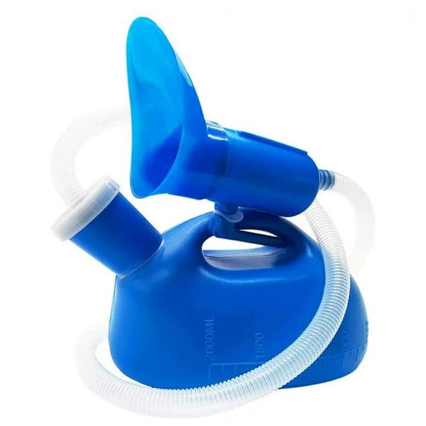 Urinal 1X Urinal Portable Urinals For Men Women Urinal Bottle Spill Proof Reusable Male Female Pee Bottle Camping Toilet Thicken Men'S Potty 2000 Ml 47 JWDX One Size Blue