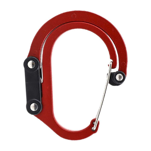 Carabiner Clip and Hook (Medium) | for Purses, Strollers and Backpacks Red Jwdx Fixed Clip Mountaineering Clasps and Hooks (Medium) | for Wallets, Prams and Backpacks One Size Red