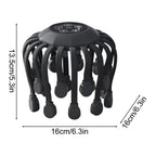 Grrvtrz Head Massagers Scalp Massagers Motorized Scalp Massagers with 20 Individual Massage Nodes 5 Modes and 360 Degrees Of Adjustable Massage.,Home Essentials,Home Appliances Black