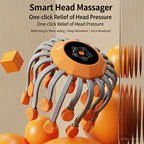 Grrvtrz Head Massagers Scalp Massagers Motorized Scalp Massagers with 20 Individual Massage Nodes 5 Modes and 360 Degrees Of Adjustable Massage.,Home Essentials,Home Appliances Orange